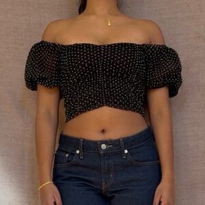 pull&bear puff sleeve top